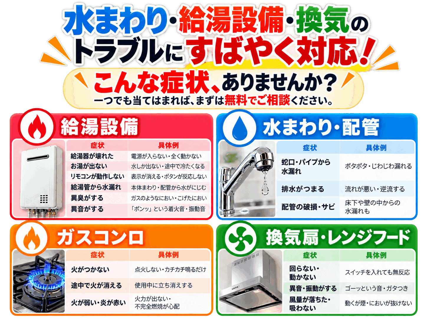 こんな症状ありませんか？